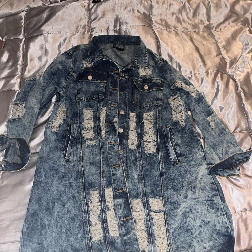 Distressed Blue Denim Jacket